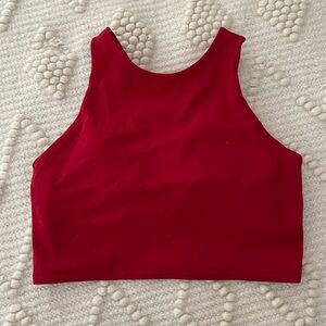 Athleta Bold Red Crop Top